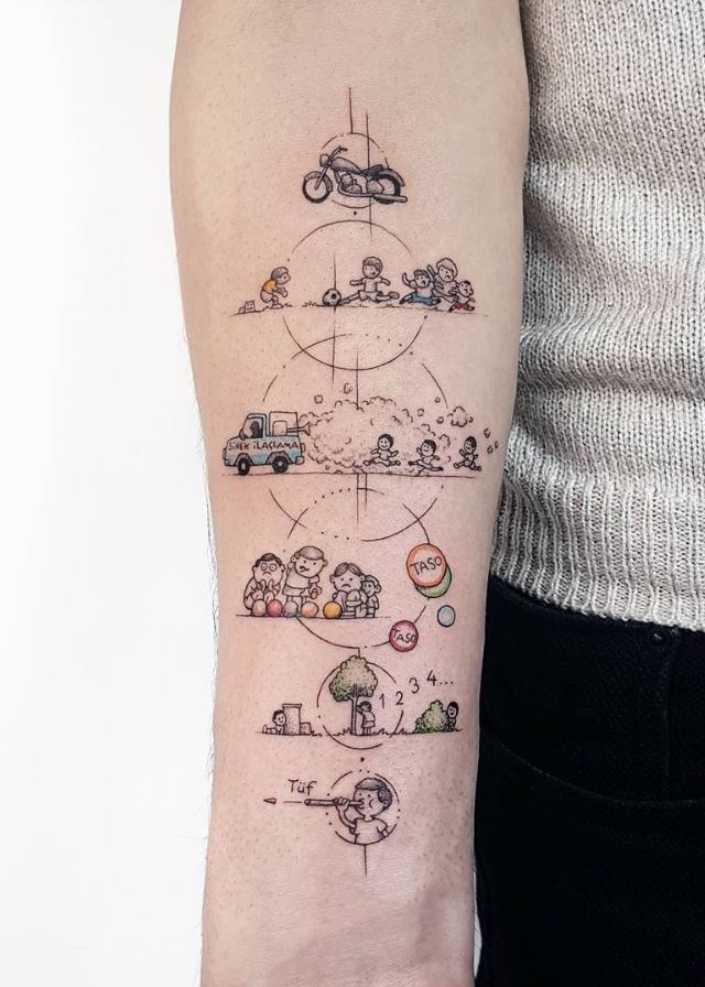 70+ Small and Adorable Tattoos by Ahmet Cambaz from Istanbul - TheTatt
