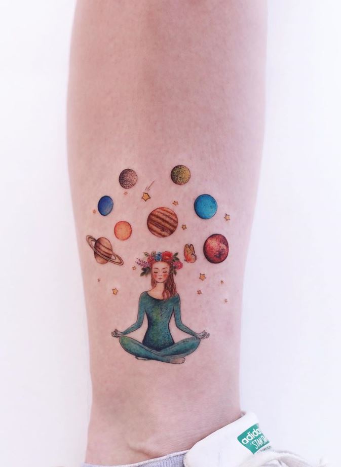 70 Best Unique And Minimal Colorful Tattoos